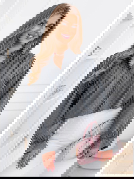 Grafitowa koszula zapinana... 2