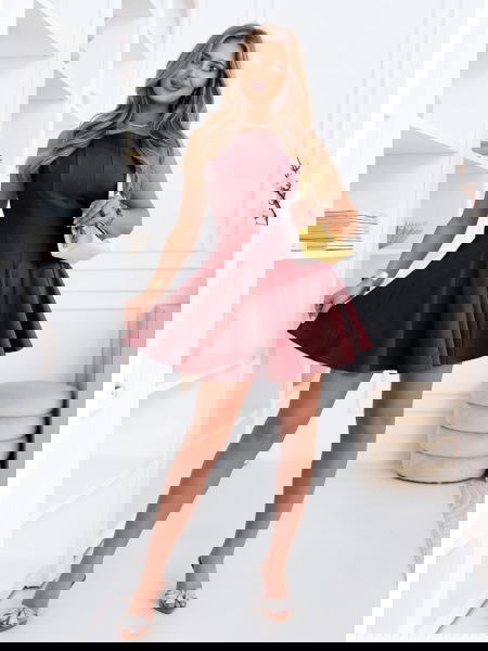 Bordowa rozkloszowana... 2