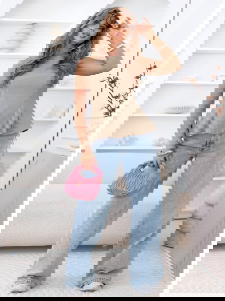 Ciemnobeżowa dopasowana... 2