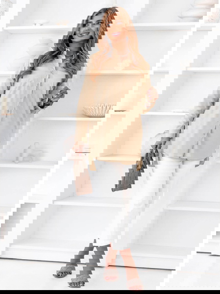 Beżowa koszula z...