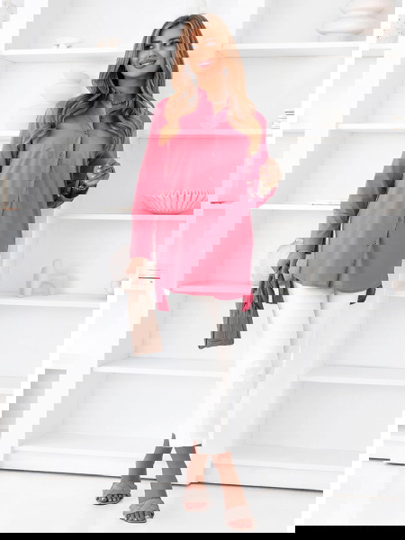 Różowa koszula z...