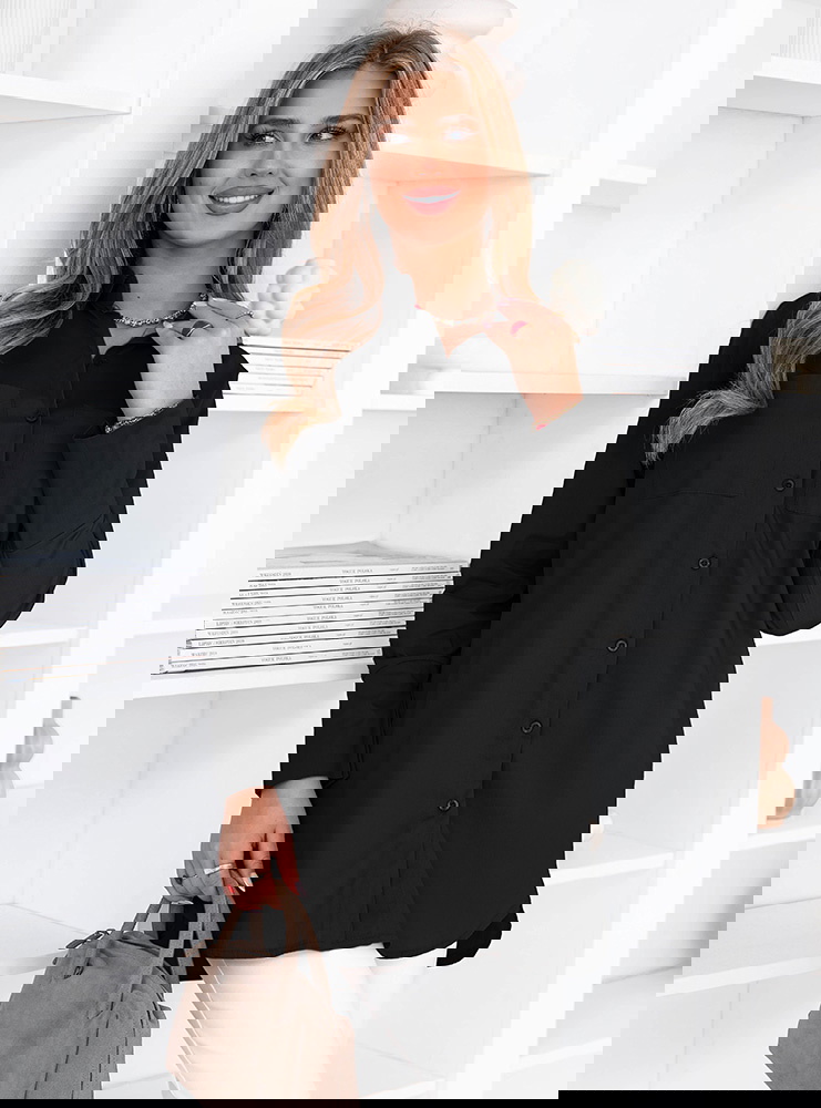 Czarna koszula z kieszeniami Patrianna