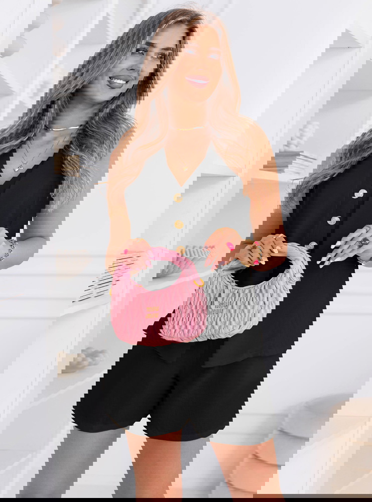 Czarny komplet spodenki i kamizelka...