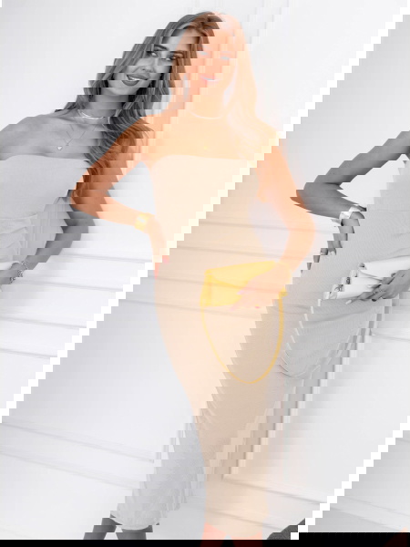 Jasnobeżowa prążkowana... 2