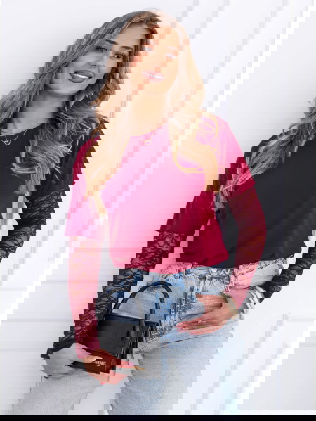 Bordowa bluzka z... 2