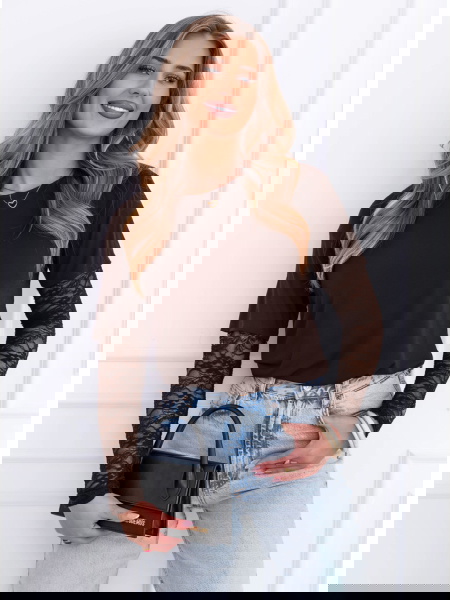 Czekoladowa bluzka z...