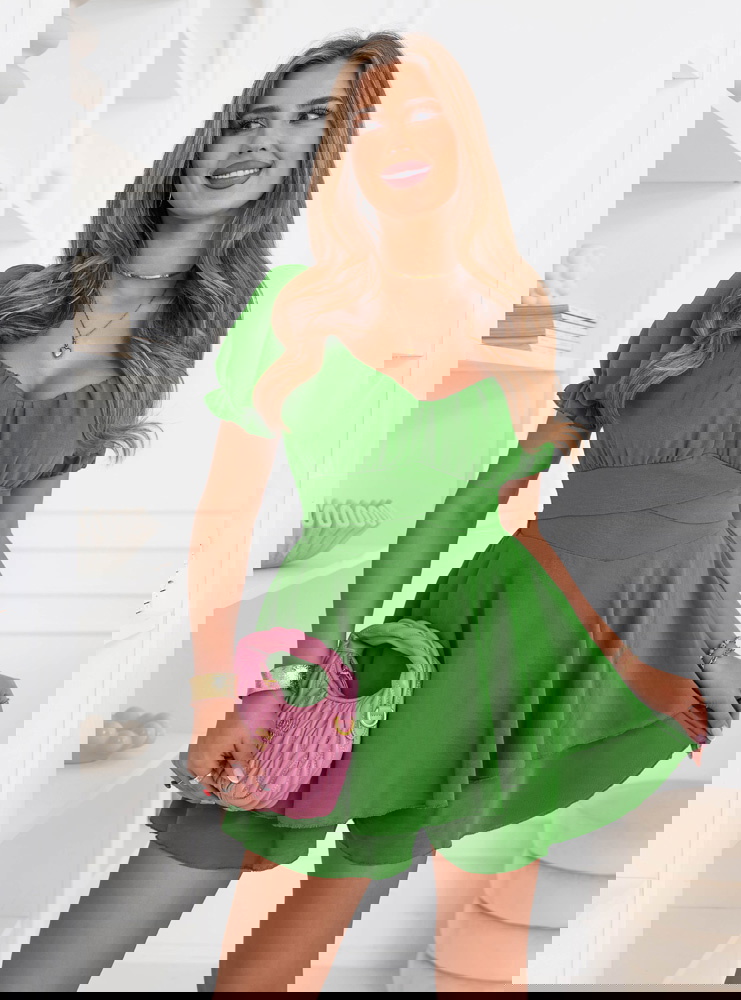 Zielony kombinezon jak sukienka Jubidaa