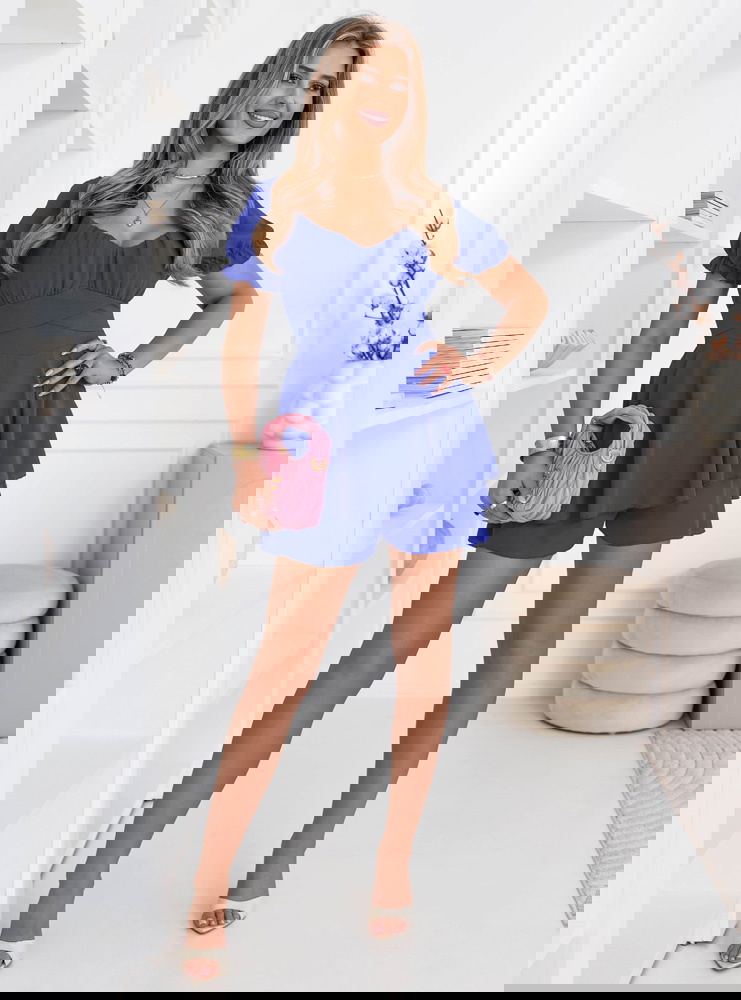 Chabrowy kombinezon jak sukienka Jubidaa