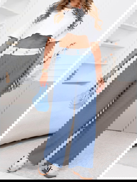 Szerokie spodnie z... 2