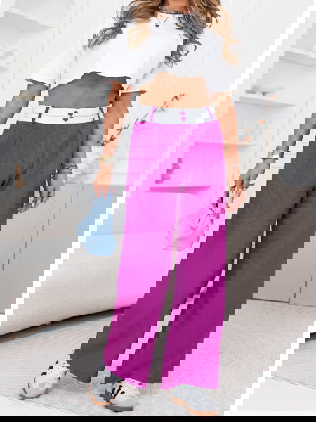 Szerokie spodnie z... 2