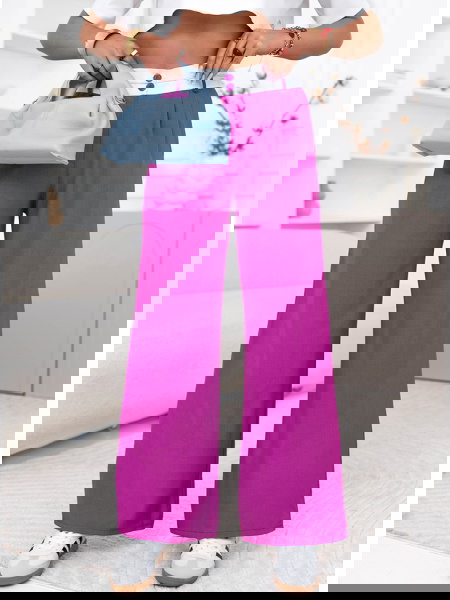 Szerokie spodnie z...