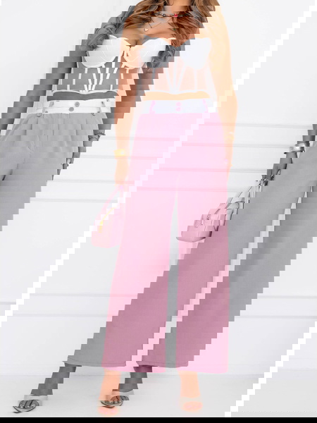 Szerokie spodnie z... 2