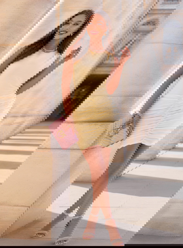 Sukienka mini z marszczeniami Darena...