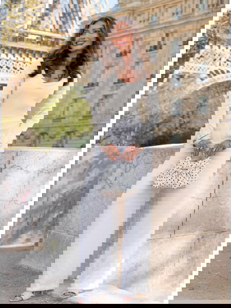 Prążkowana bluzka z... 2