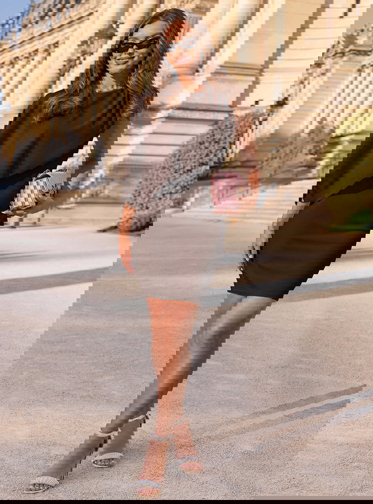 Czekoladowa asymetryczna dopasowana...