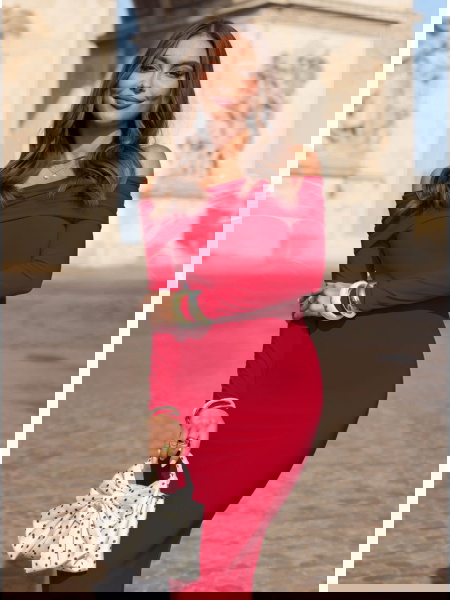 Malinowa dopasowana... 2