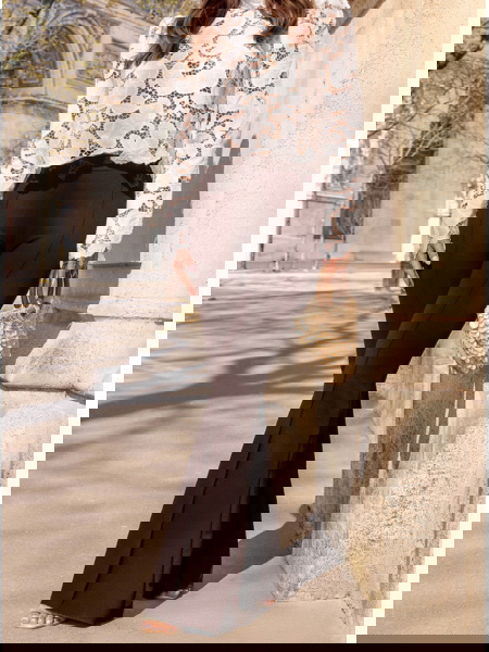 Czekoladowe spodnie z... 2