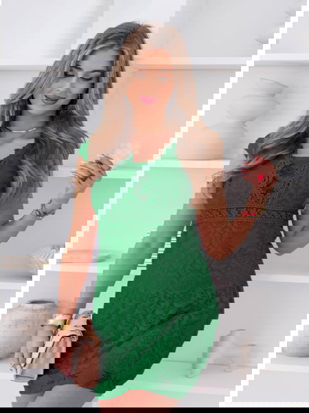 Koronkowa sukienka mini z...