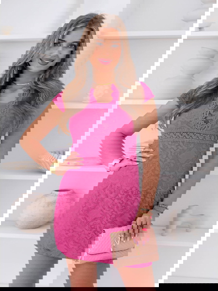 Koronkowa sukienka mini z...