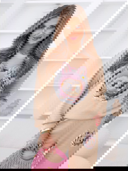 Jasnobeżowy komplet dresowy... 2