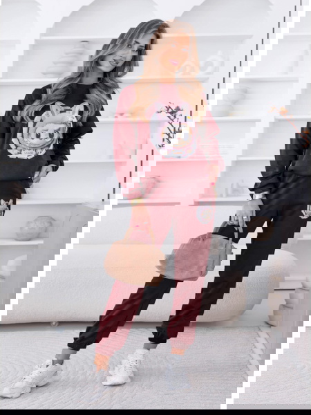 Bordowy komplet dresowy z... 2