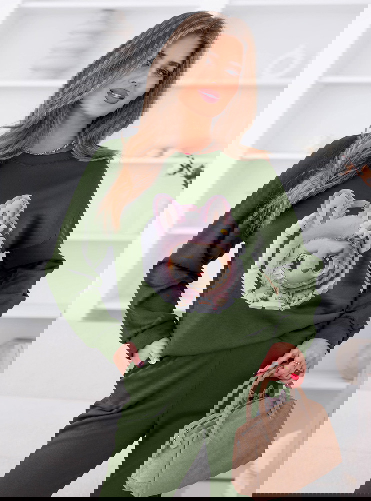 Komplet dresowy z ozdobnym nadrukiem...