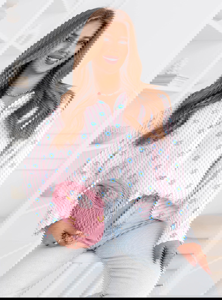 Muślinowa koszula w paski Emberlly -...