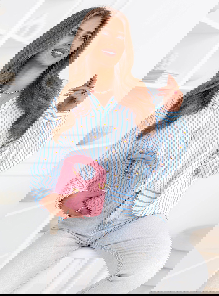 Muślinowa koszula w paski Emberlly -...