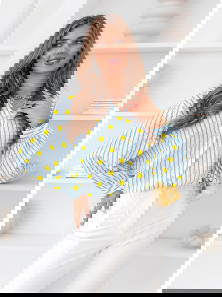 Muślinowa koszula w paski... 2