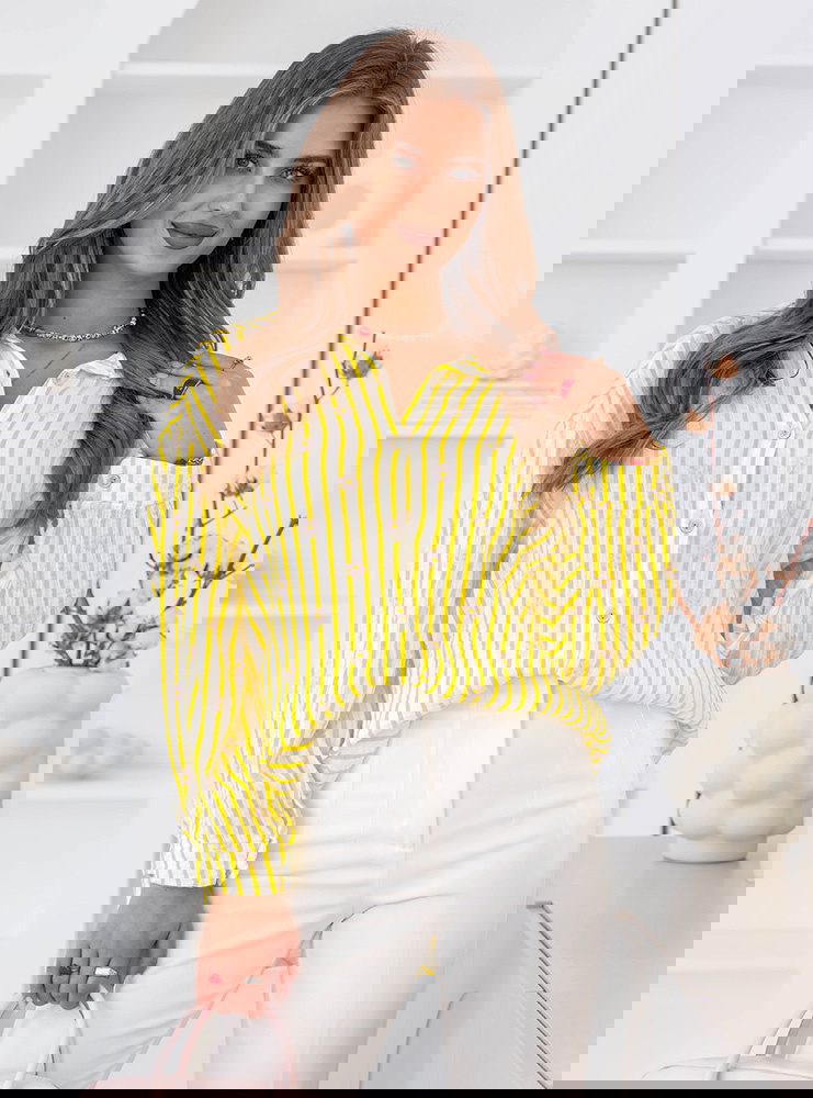 Muślinowa koszula w paski Emberlly -...