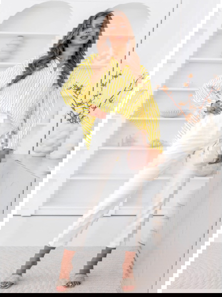 Muślinowa koszula w paski... 2