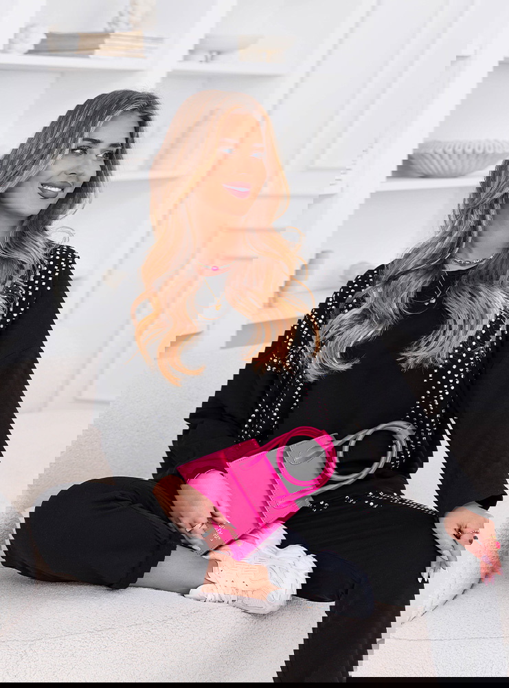 Czarny komplet dresowy bluza i...