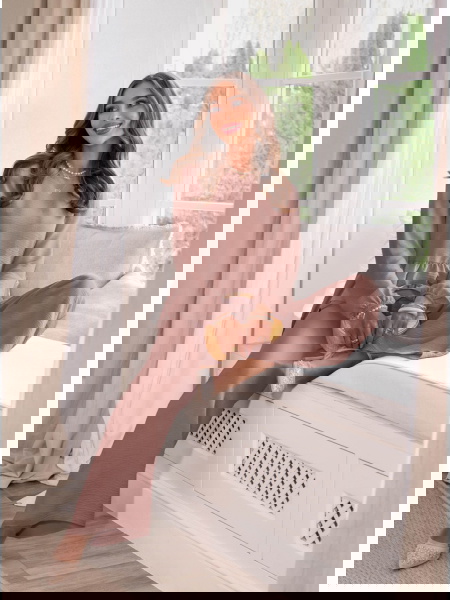 Komplet bluzka z falbanką i...