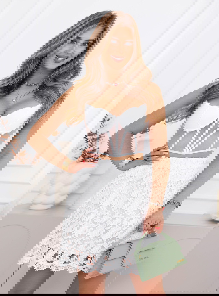 Biała koronkowa spódniczka Randallee