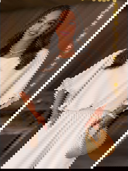 Komplet bluzka z falbankami...