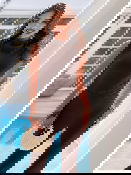 Czekoladowy komplet bluzka... 2