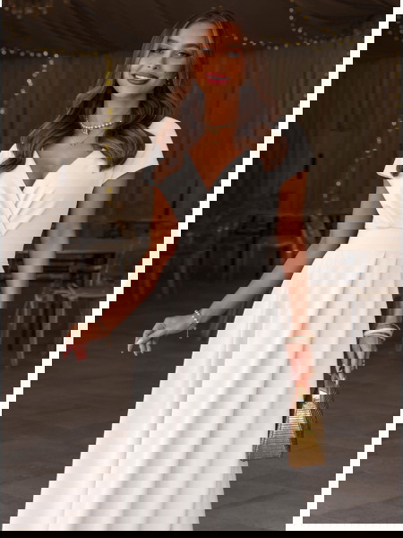 Biała sukienka maxi z... 2