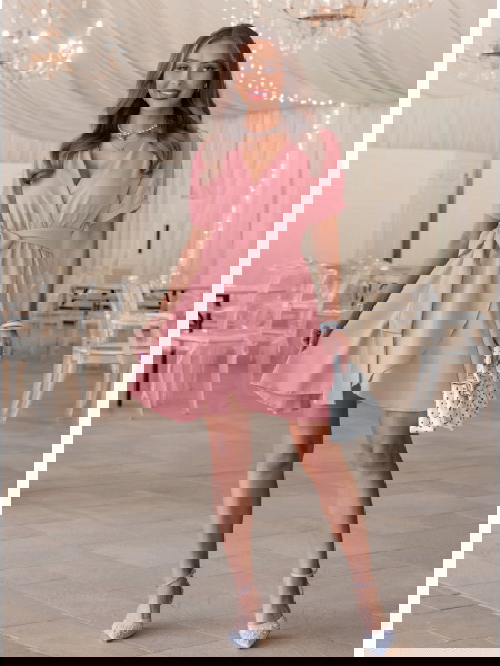 Sukienka mini wiązana w...