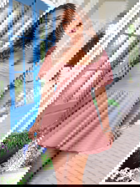 Sukienka mini z bufiastymi... 2