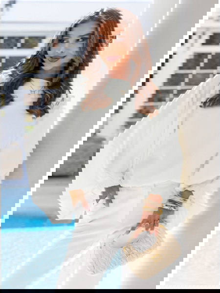 Bluzka z bufiastymi...