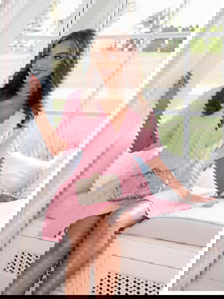 Pudrowy kombinezon jak...