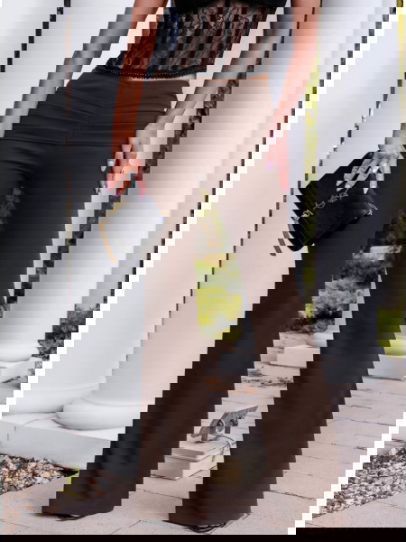 Czekoladowe spodnie z... 2