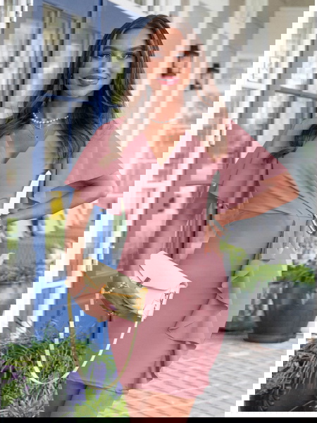 Sukienka z przekładanym...