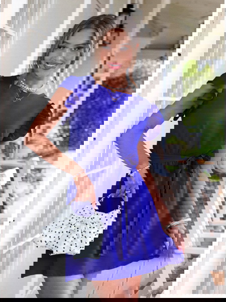 Chabrowa sukienka z... 2