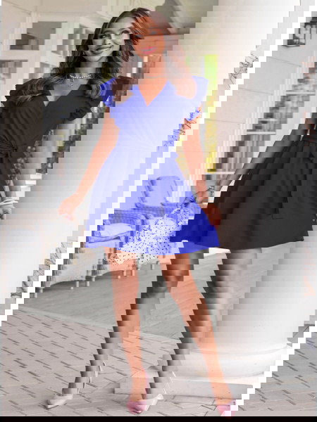 Chabrowa sukienka z... 2