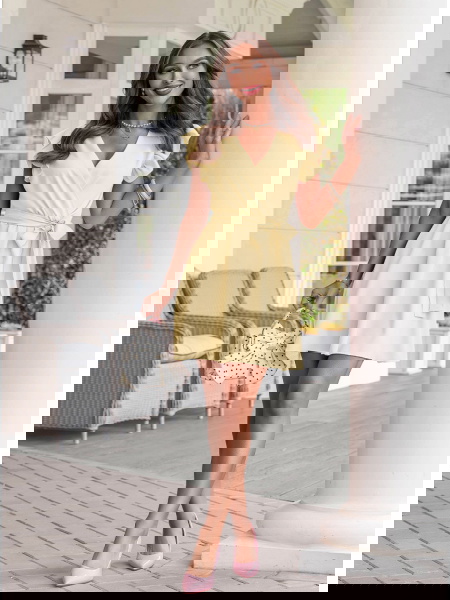 Sukienka z przekładanym...