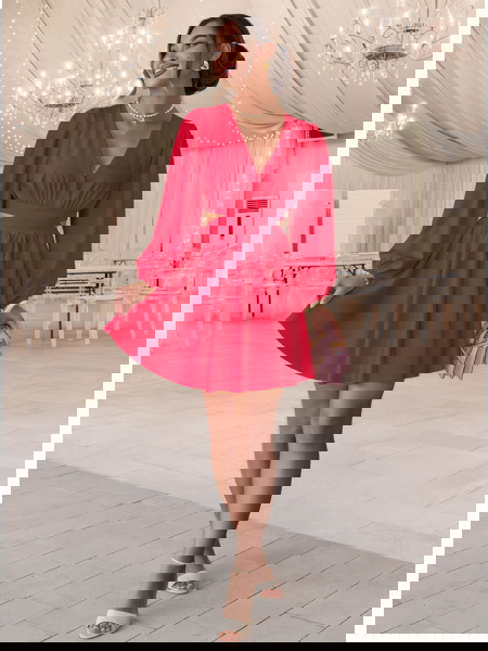 Malinowa sukienka...