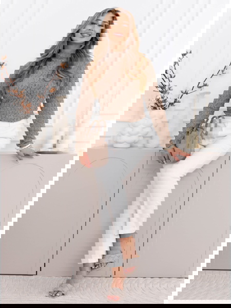 Beżowa koronkowa bluzka Feteli 2