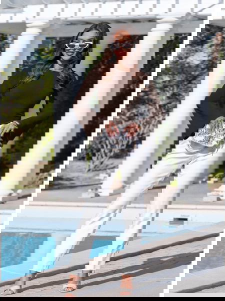 Czekoladowa bluzka z... 2