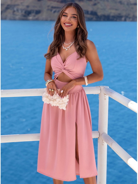 Sukienka midi z wycięciem...